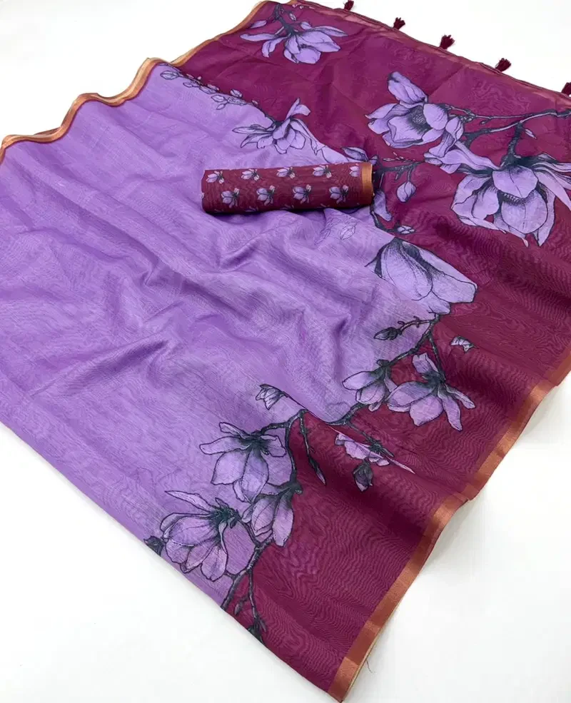 Rajyog D No 1031 to 36 Chanderi Linen Printed Saree Collection
