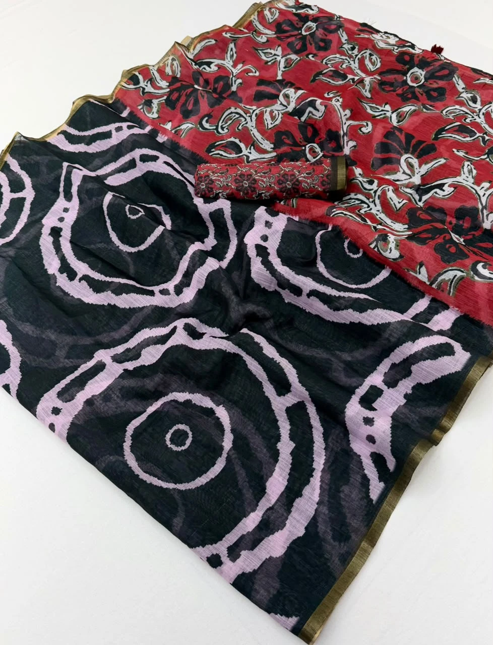 Rajyog D No 1061 to 66 Cotton Linen Zari Border Saree Collection