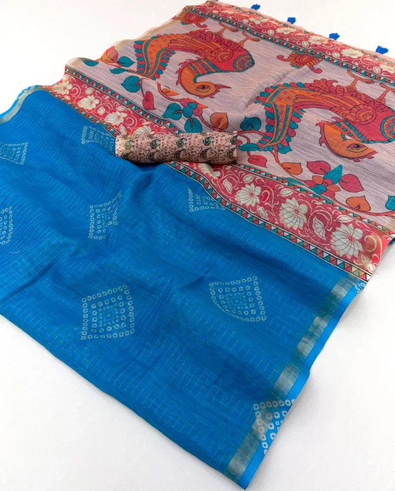 Rajyog Viona 1091 to 96 Linen Digital Printed Saree Collection