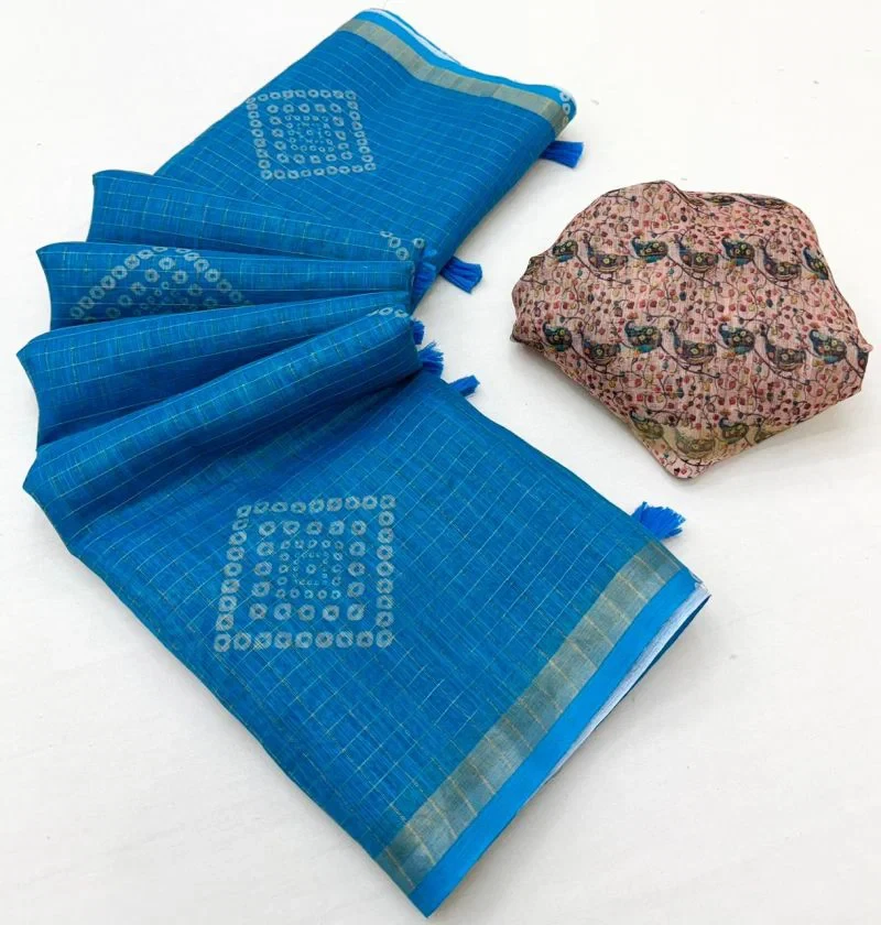 Rajyog Viona 1091 to 96 Linen Digital Printed Saree Collection