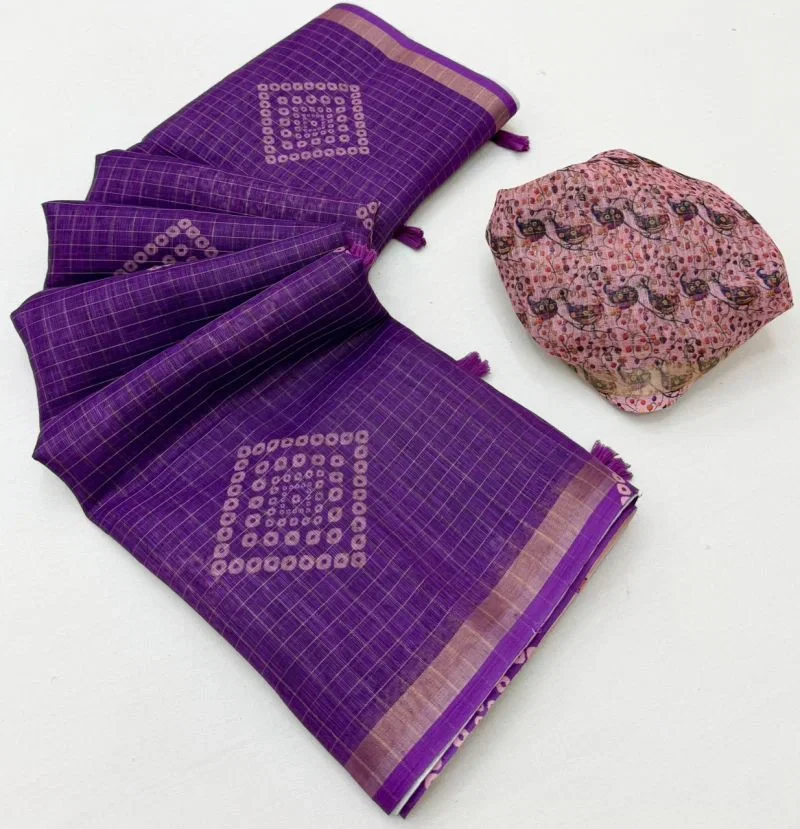 Rajyog Viona 1091 to 96 Linen Digital Printed Saree Collection