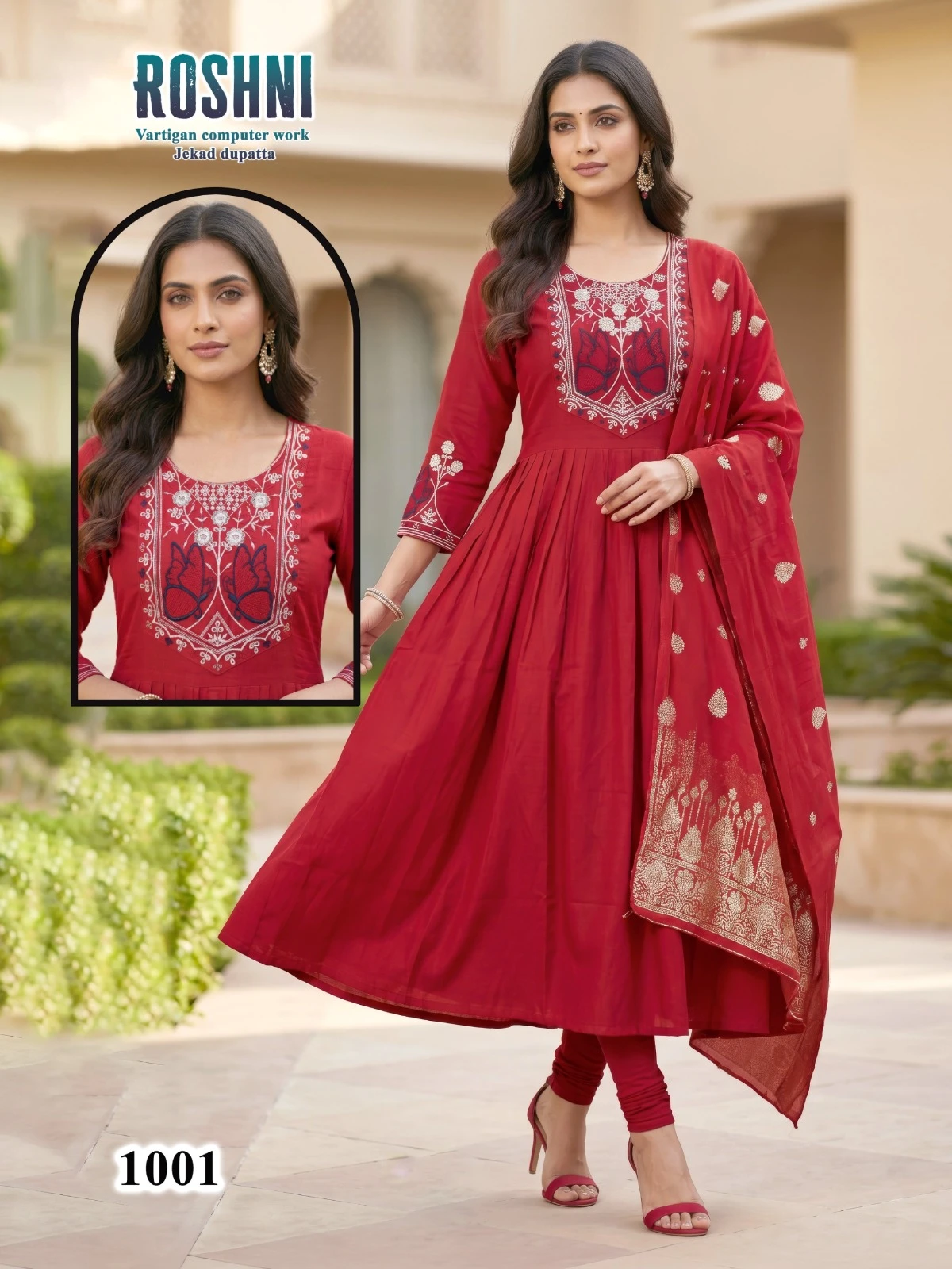 Roshni D No 1001 To 08 Embroidered Suit Collection