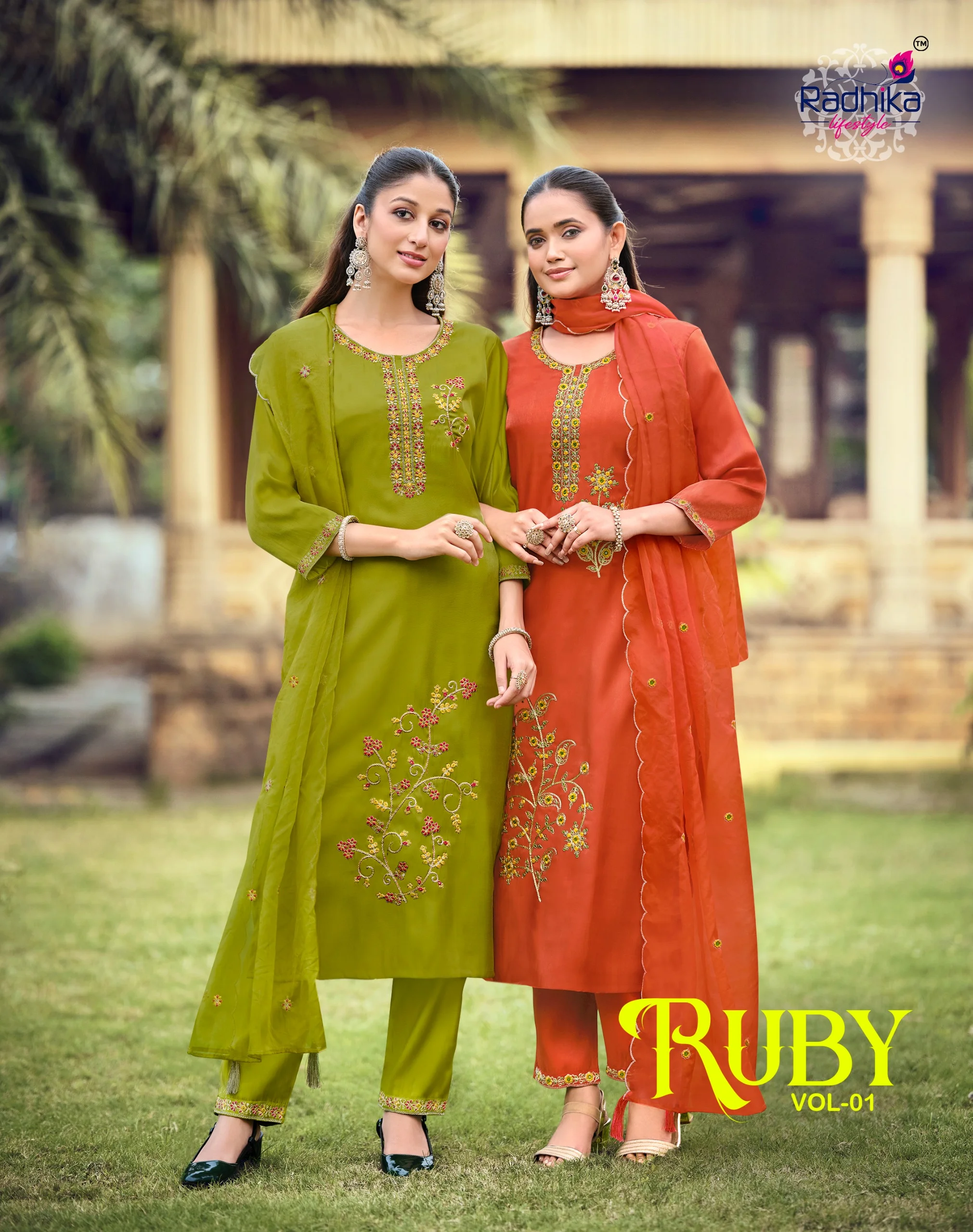 RUBY Vol 1 Kurti Gown Palazzo Set