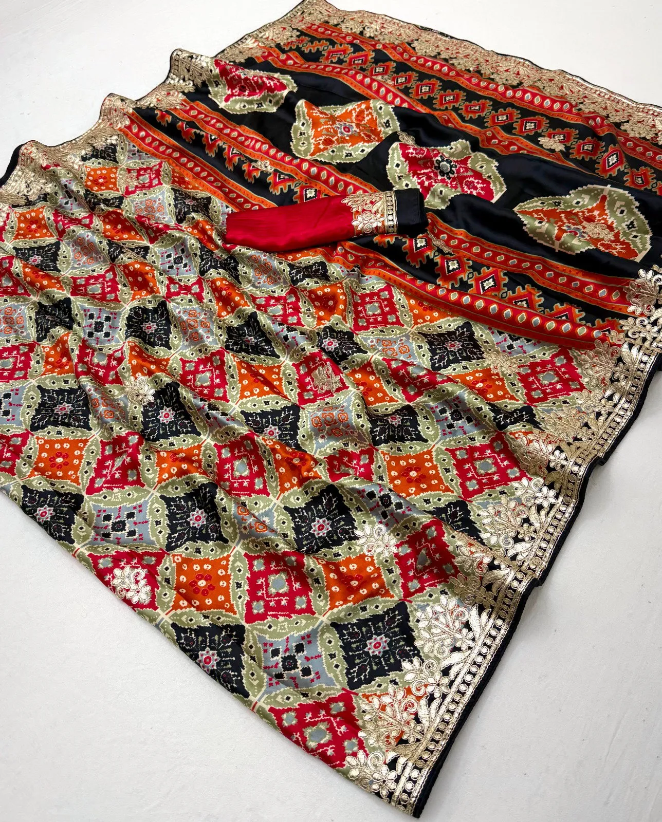 Sahi Gota Patola Modal with Gota Patti Work Saree Collection