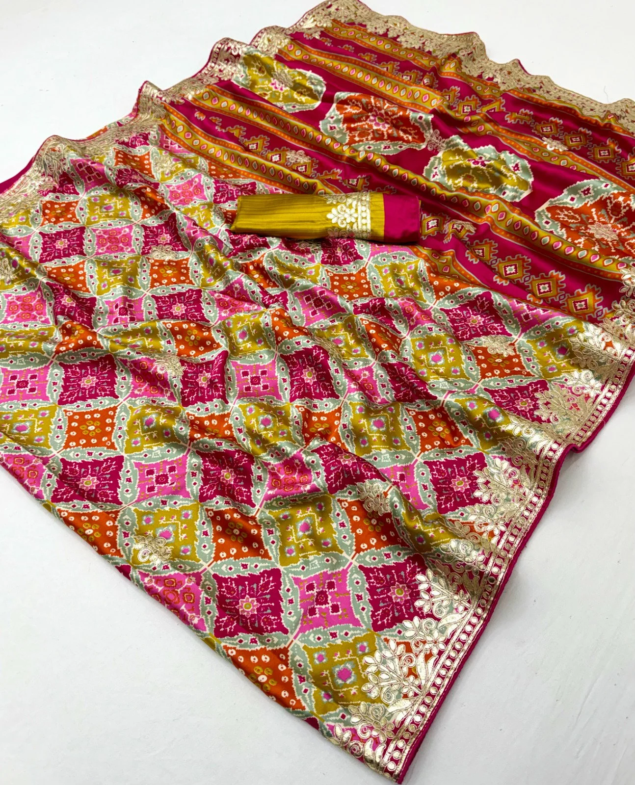 Sahi Gota Patola Modal with Gota Patti Work Saree Collection