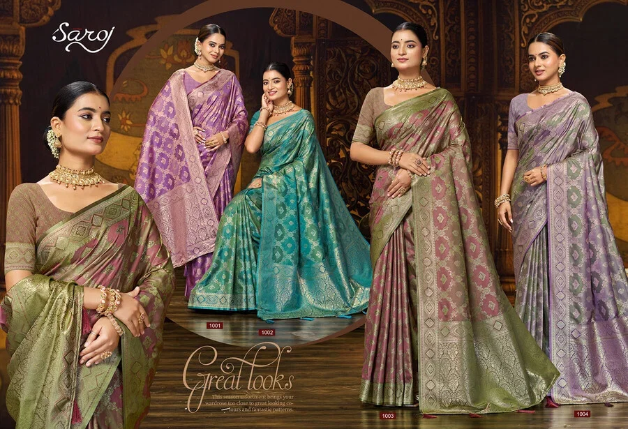 Saroj Aarambh Satin Silk Vol 1 Satin Silk Saree