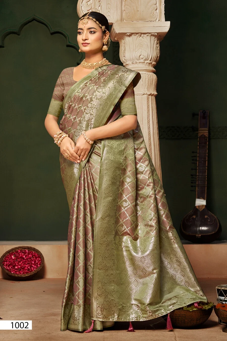 Saroj Malika Satin Silk Vol 1 Satin Silk Saree Collection