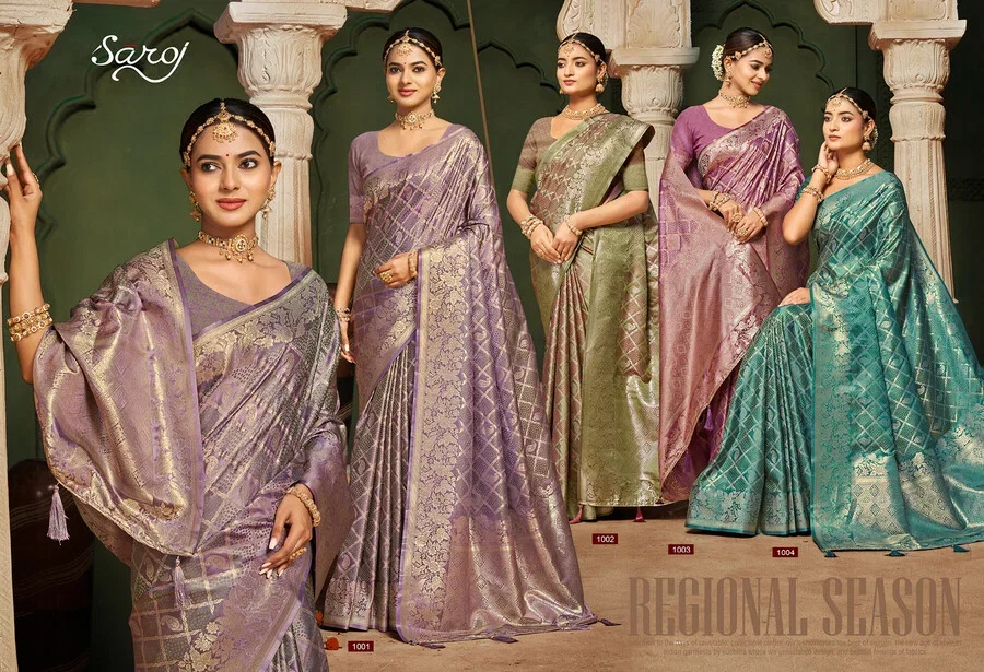Saroj Malika Satin Silk Vol 1 Satin Silk Saree Collection