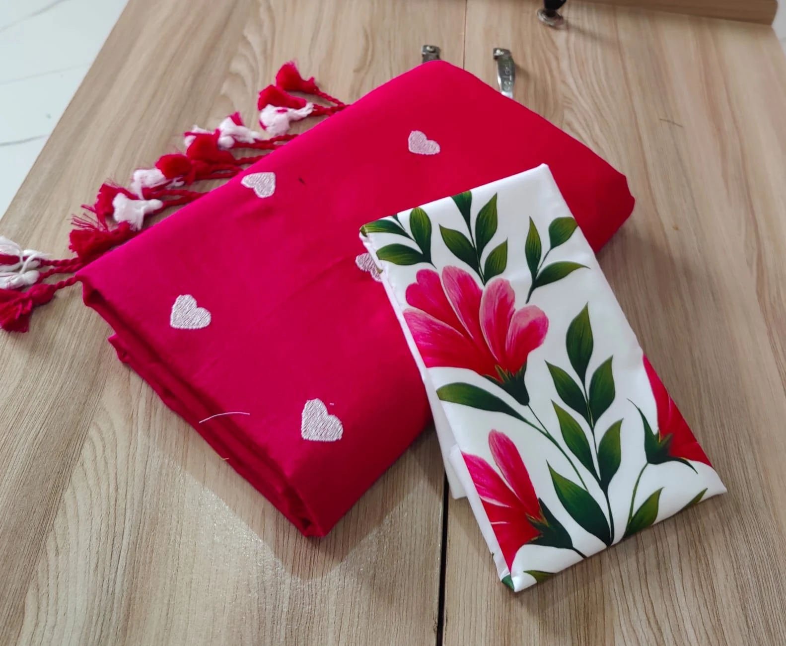 Sccf Hearts Khadi Cotton Embroidered Fancy Saree Collection