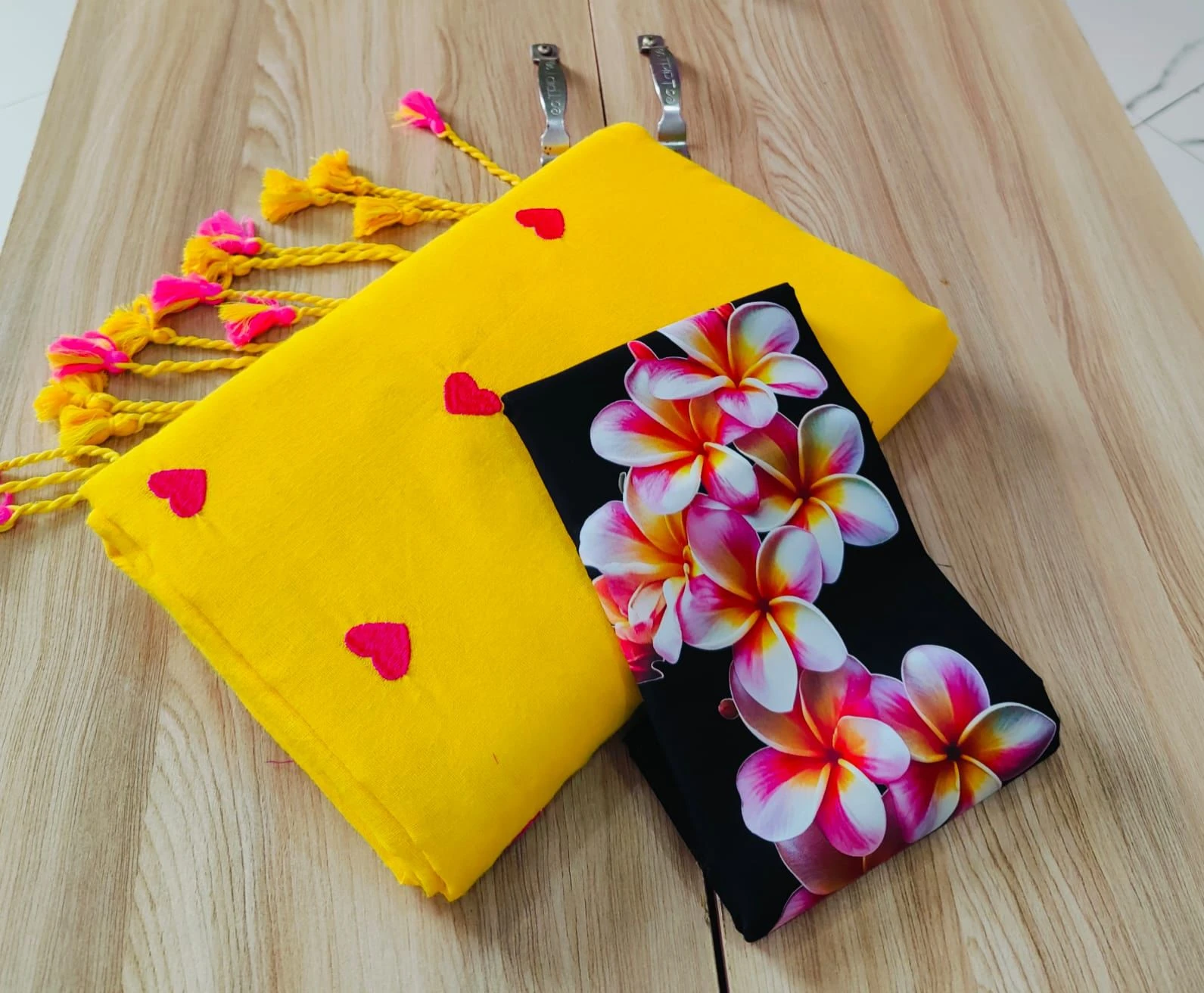 Sccf Hearts Khadi Cotton Embroidered Fancy Saree Collection