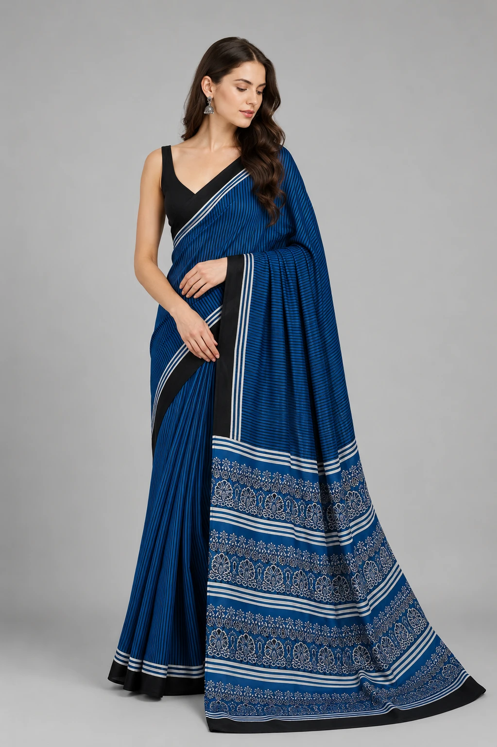 Sf Ajrakh Vol 2 Soft Japan Satin Ajrakh Printed Saree Collection