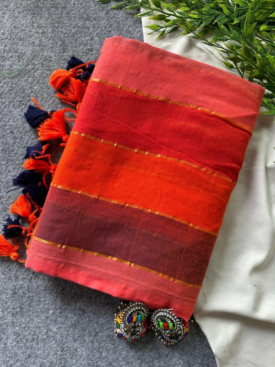 Sf Khadi Patta Mul Cotton Khadi Zari Patta Saree Collection