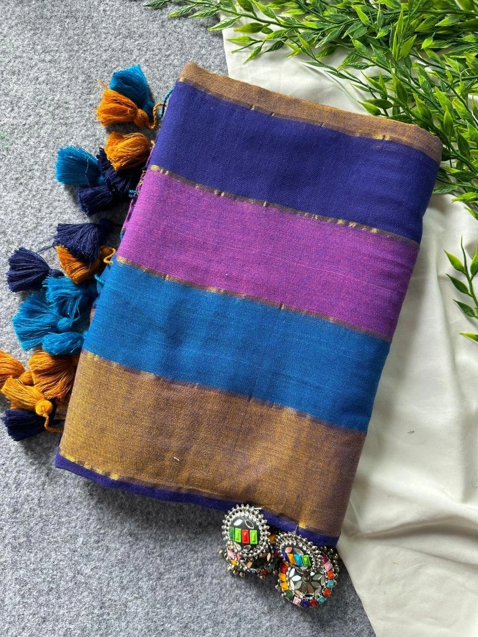 Sf Khadi Patta Mul Cotton Khadi Zari Patta Saree Collection