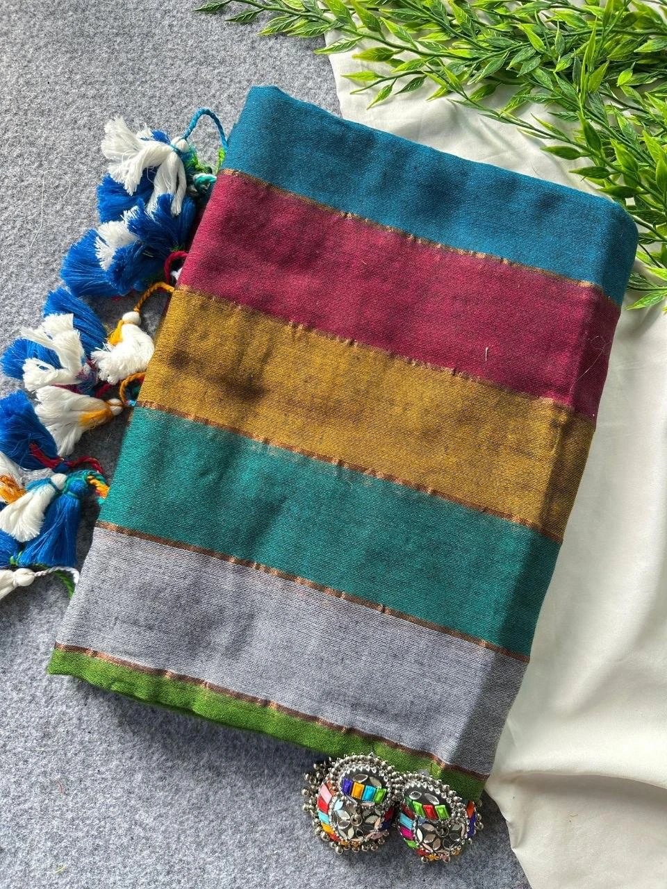 Sf Khadi Patta Mul Cotton Khadi Zari Patta Saree Collection