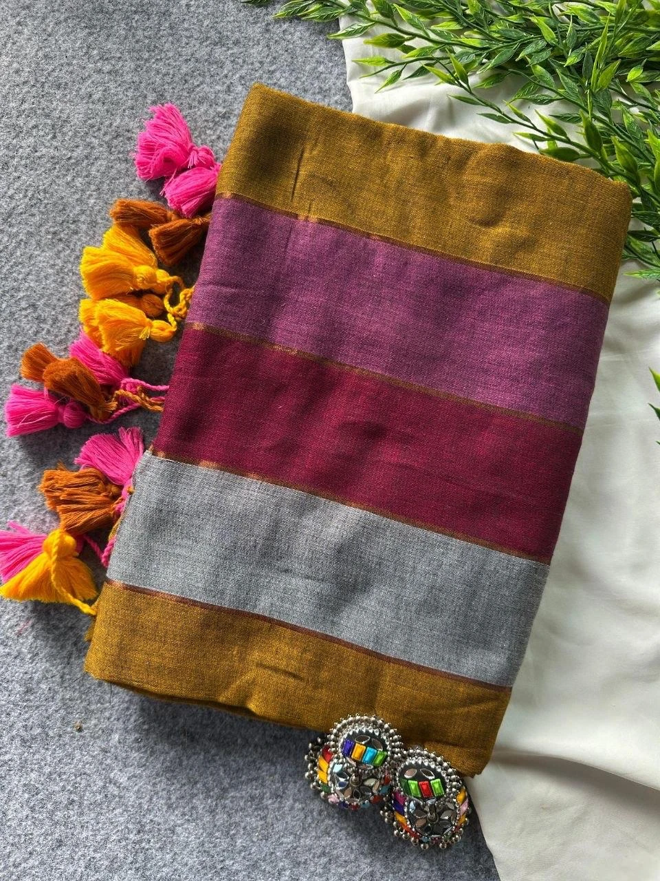 Sf Khadi Patta Mul Cotton Khadi Zari Patta Saree Collection