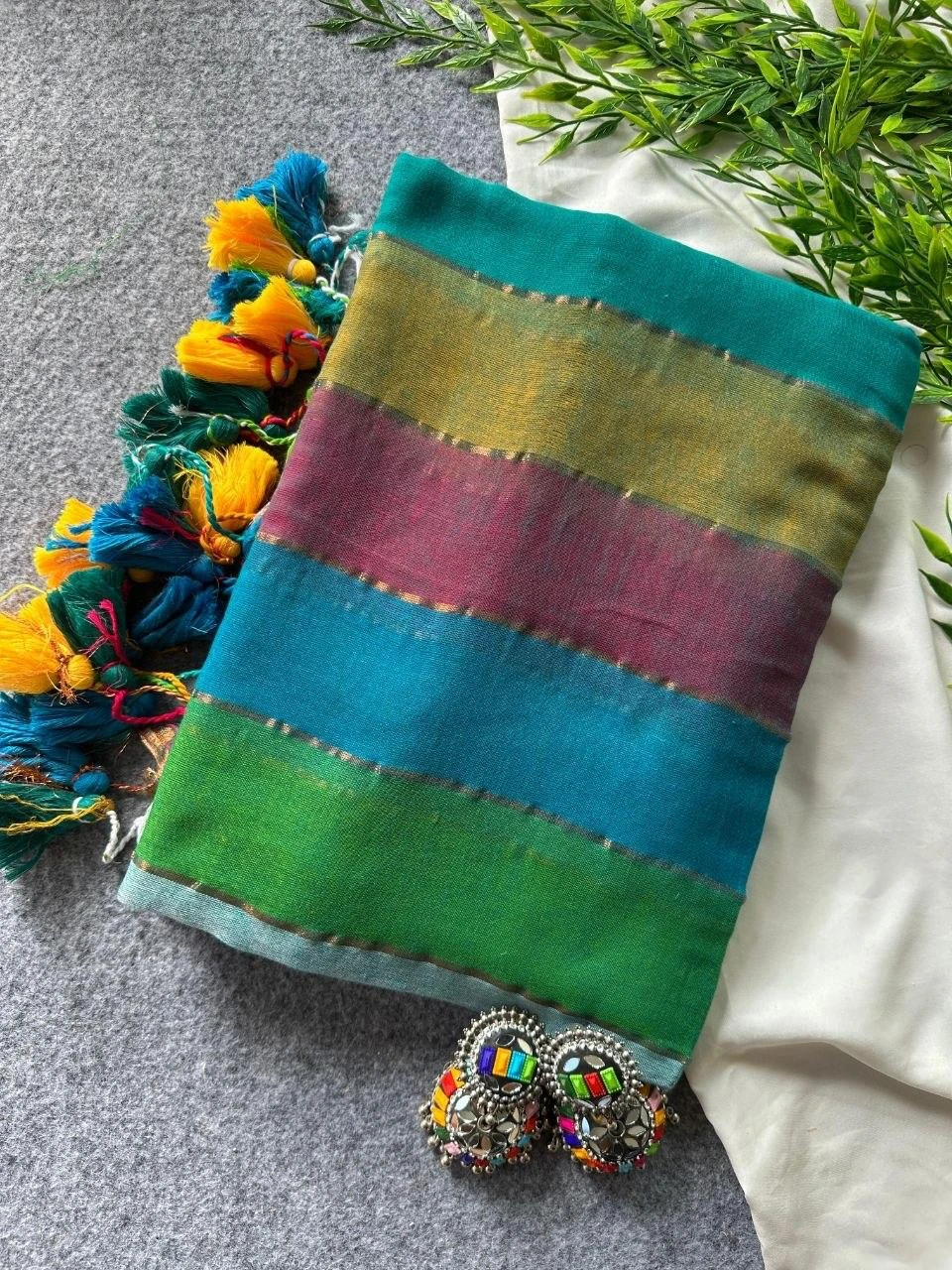 Sf Khadi Patta Mul Cotton Khadi Zari Patta Saree Collection