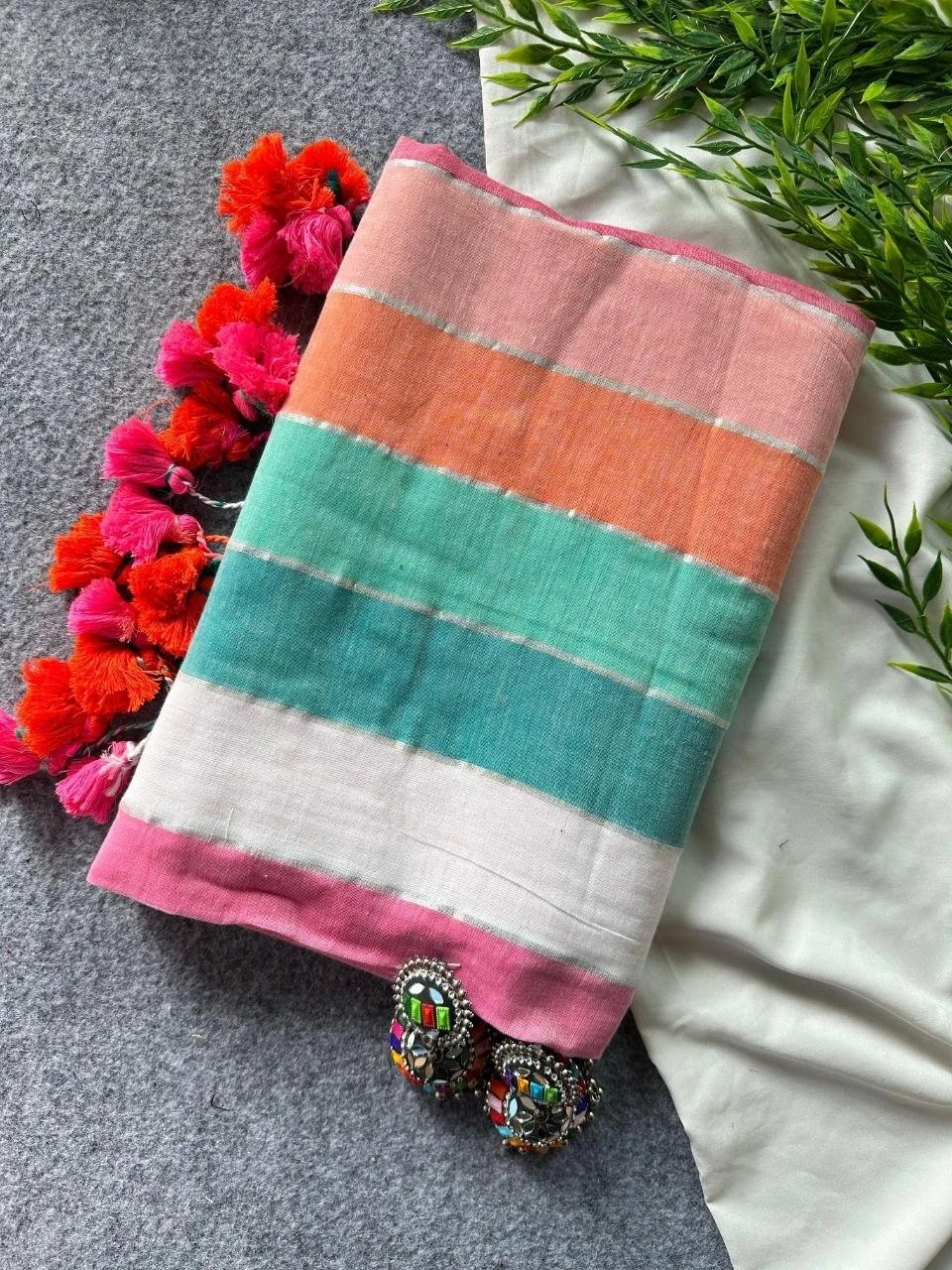 Sf Khadi Patta Mul Cotton Khadi Zari Patta Saree Collection