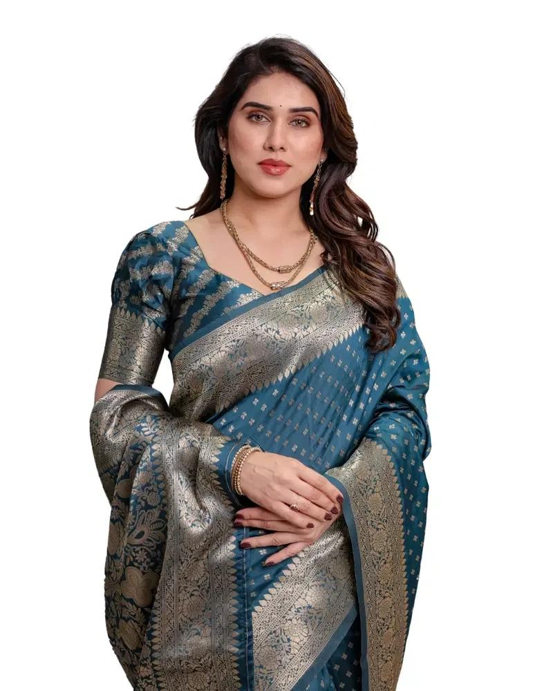 Sh Jcq 05 Lichi Silk Zari Woven Saree Collection