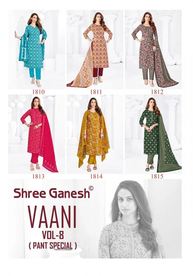 Shree Ganesh Vaani Vol-8 Dress Material