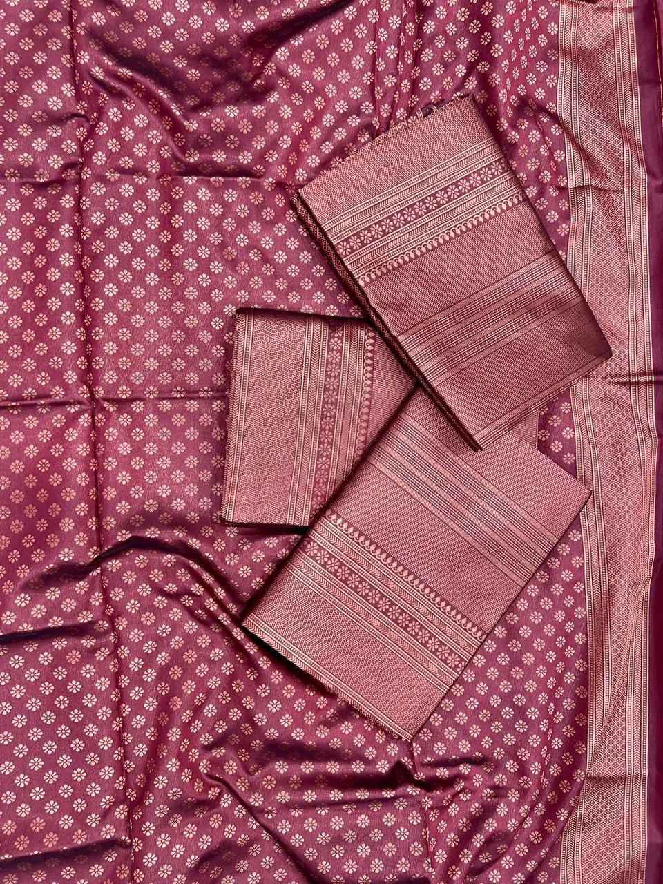 Soft Silk 4009 Lichi Silk Jacquard Work Saree Collection