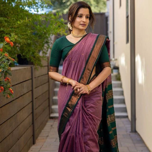 Soft Silk 5044 Lichi Silk Jacquard Work Saree Collection