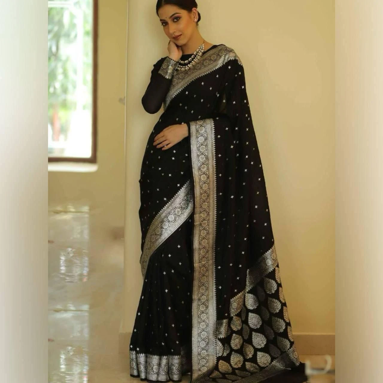 Soft Silk 5064 Soft Lichi Silk with Jacquard Work Saree