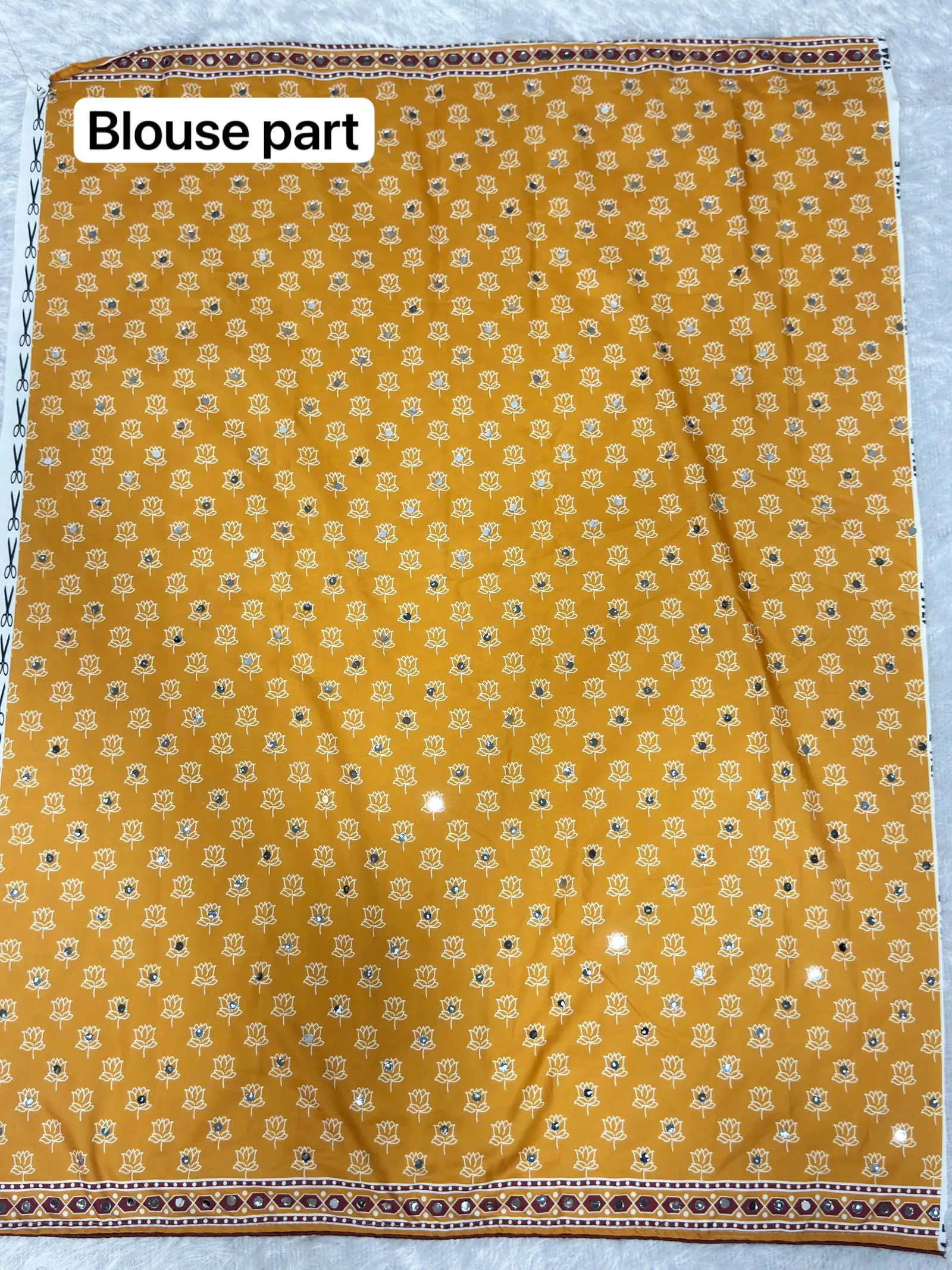 St D No 134 Heavy Crepe Silk Ajrakh Printed Saree Collection