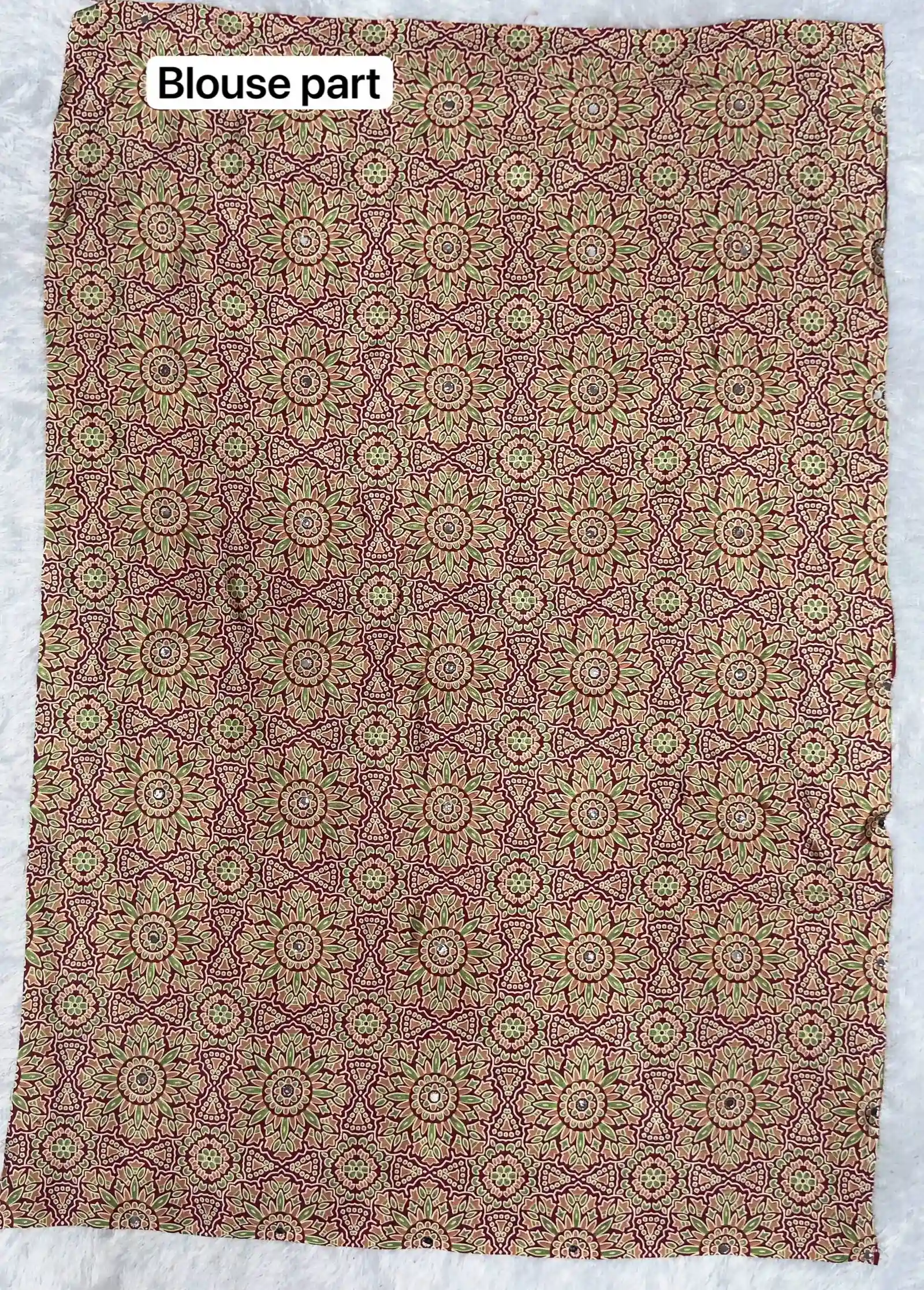 St D No 136 Pure Ajrakh Satin Viscose Silk Saree Collection