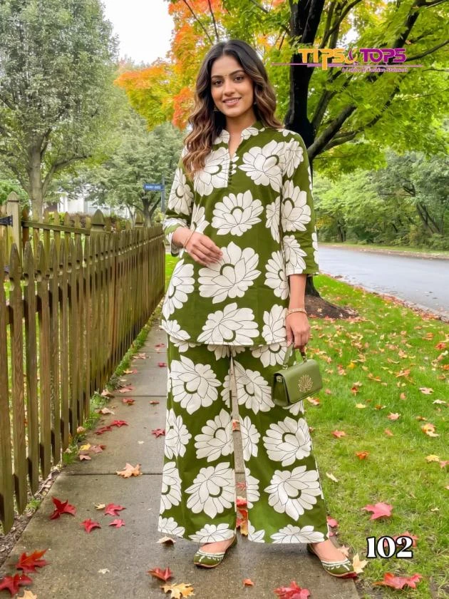 Tips & Tops Fashion Beats Rayon Printed Co-Ord Set