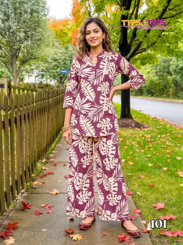 Tips & Tops Fashion Beats Rayon Printed Co-Ord Set