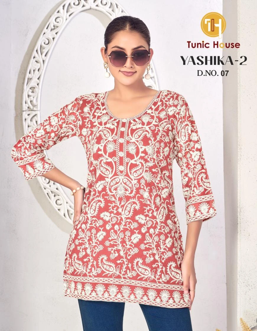 Tunic House Yashika-2 Shiffly Short Top Collection
