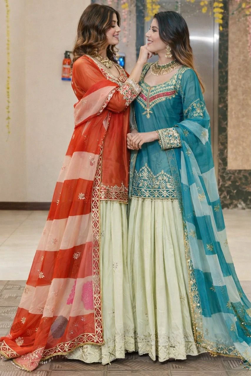 Vinayak Enterprise Designer Party Top Lehenga Dupatta Set