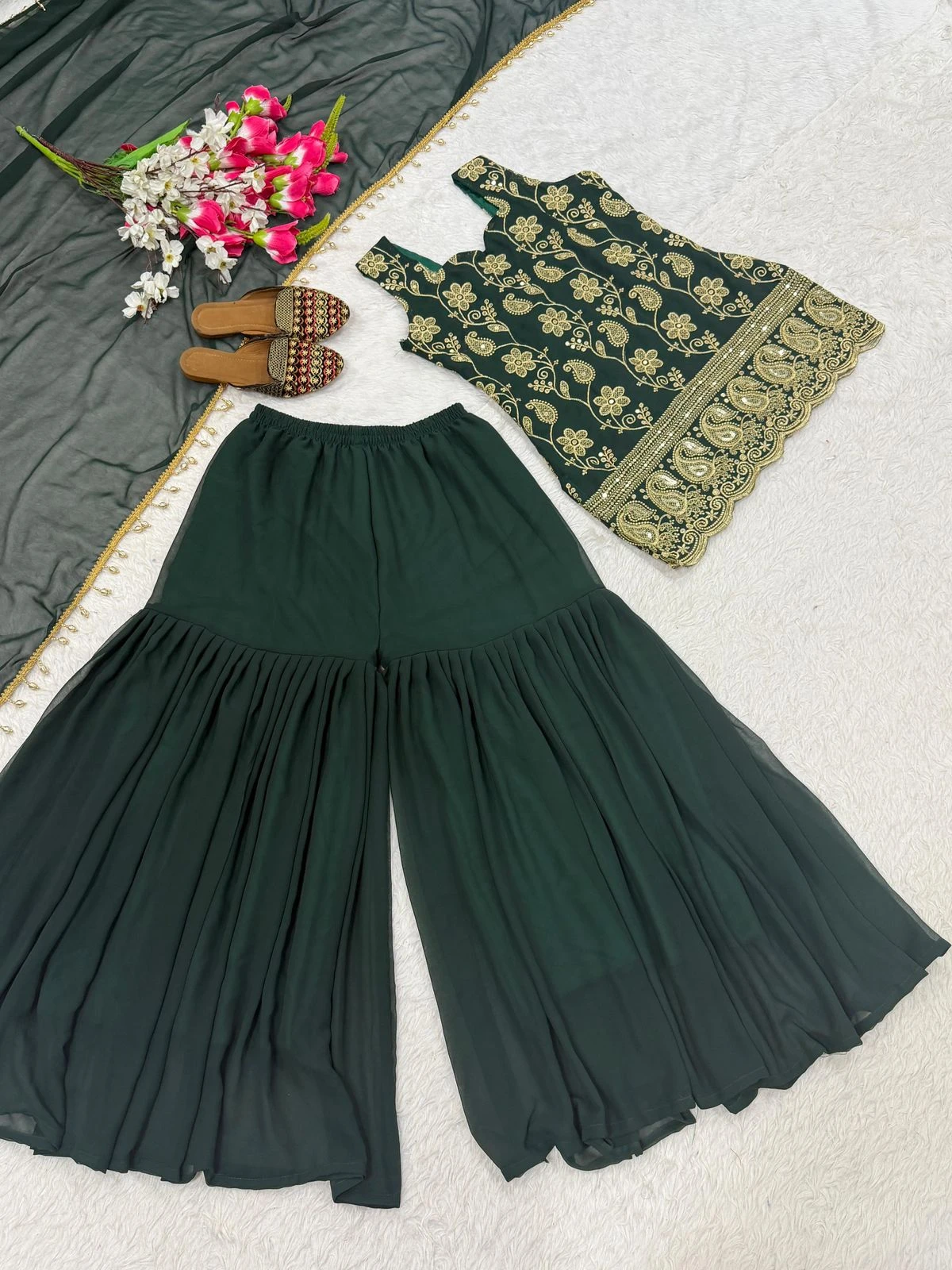 Vinayak Enterprise Designer Party Wear Sharara Suit Collection