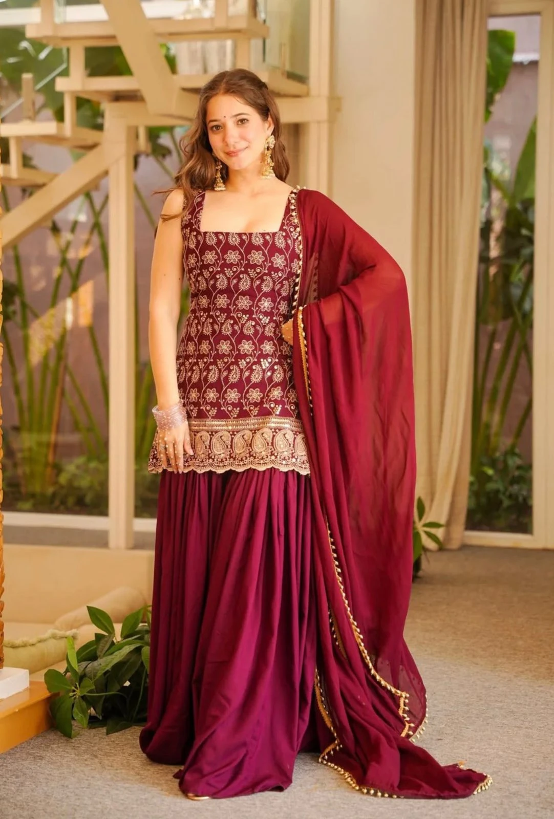 Vinayak Enterprise Designer Party Wear Sharara Suit Collection