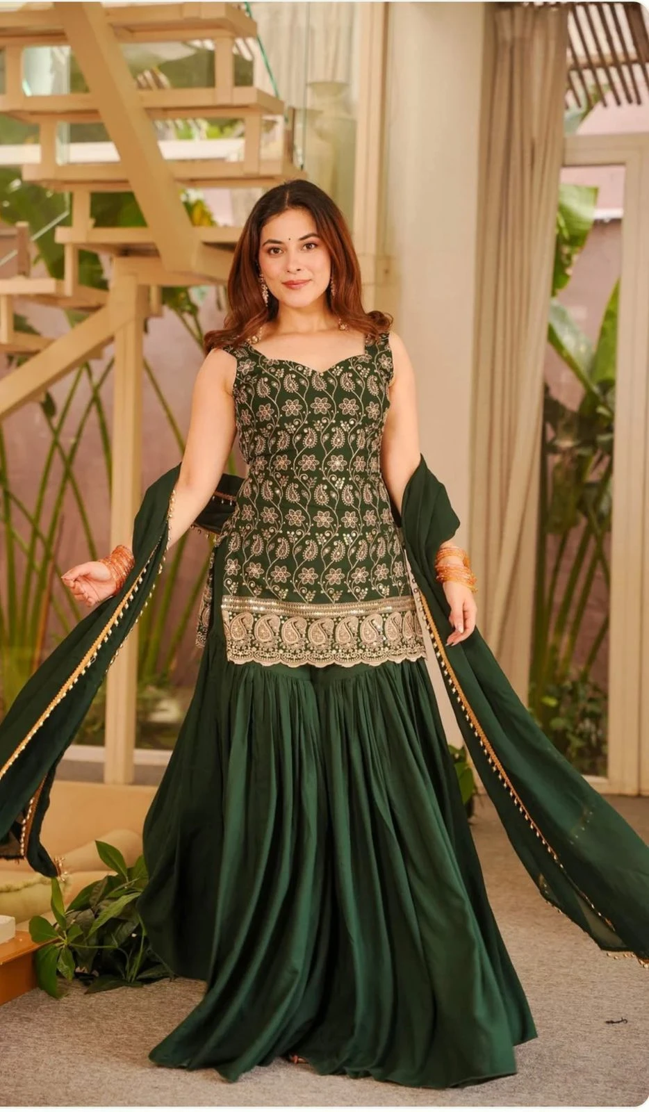 Vinayak Enterprise Designer Party Wear Sharara Suit Collection
