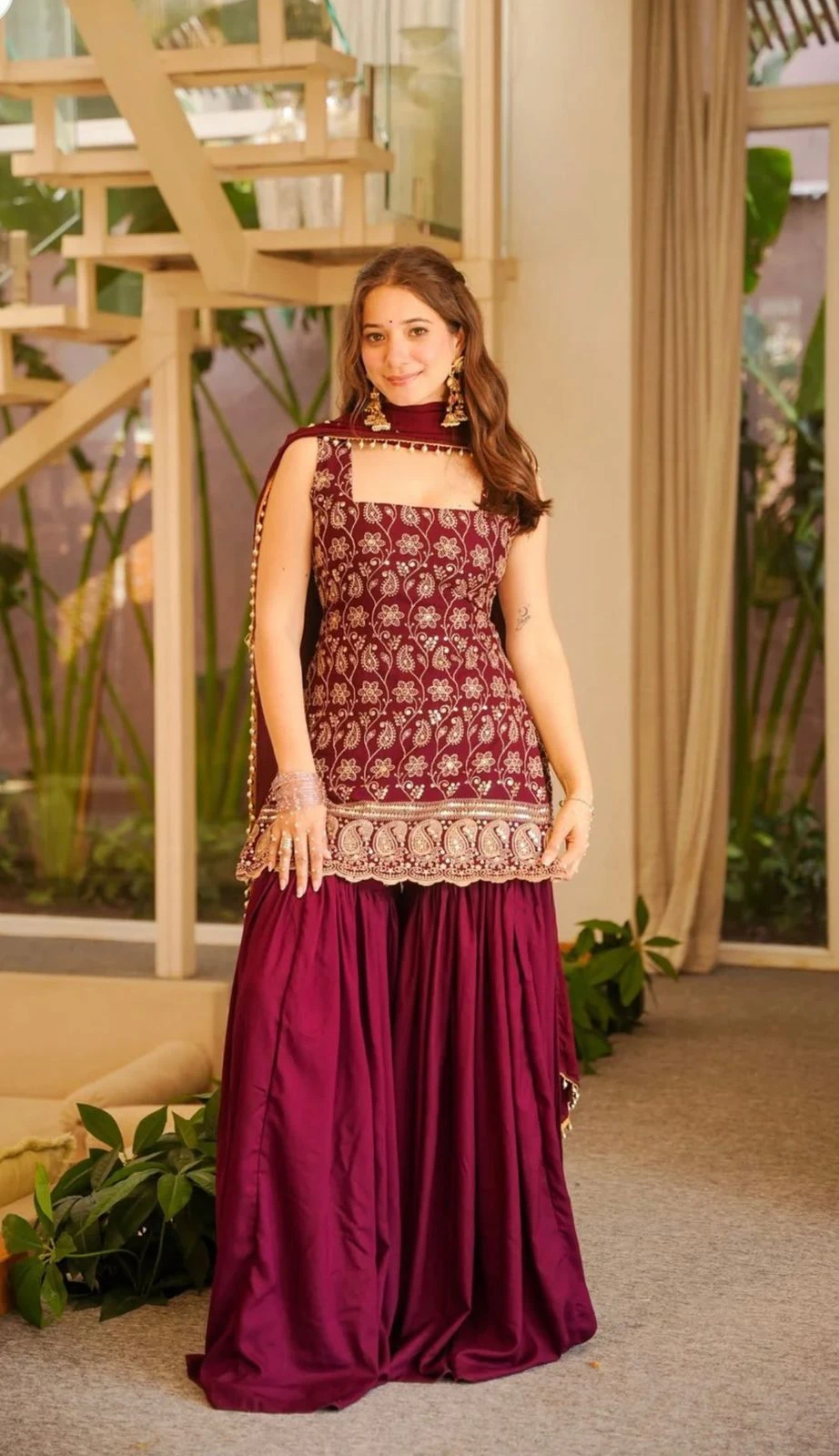 Vinayak Enterprise Designer Party Wear Sharara Suit Collection