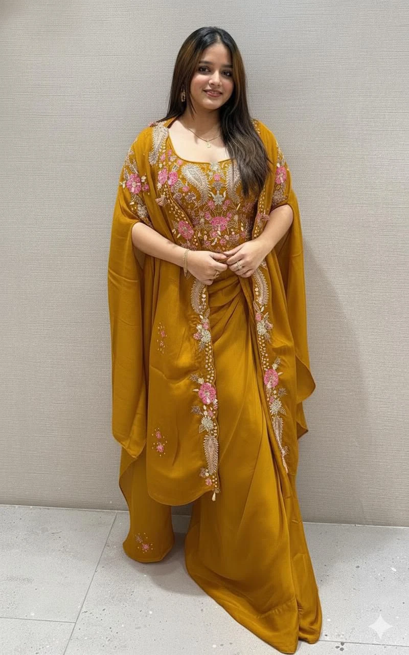 Vinayak Enterprise Indo Western Shrug Dhoti Set Collection
