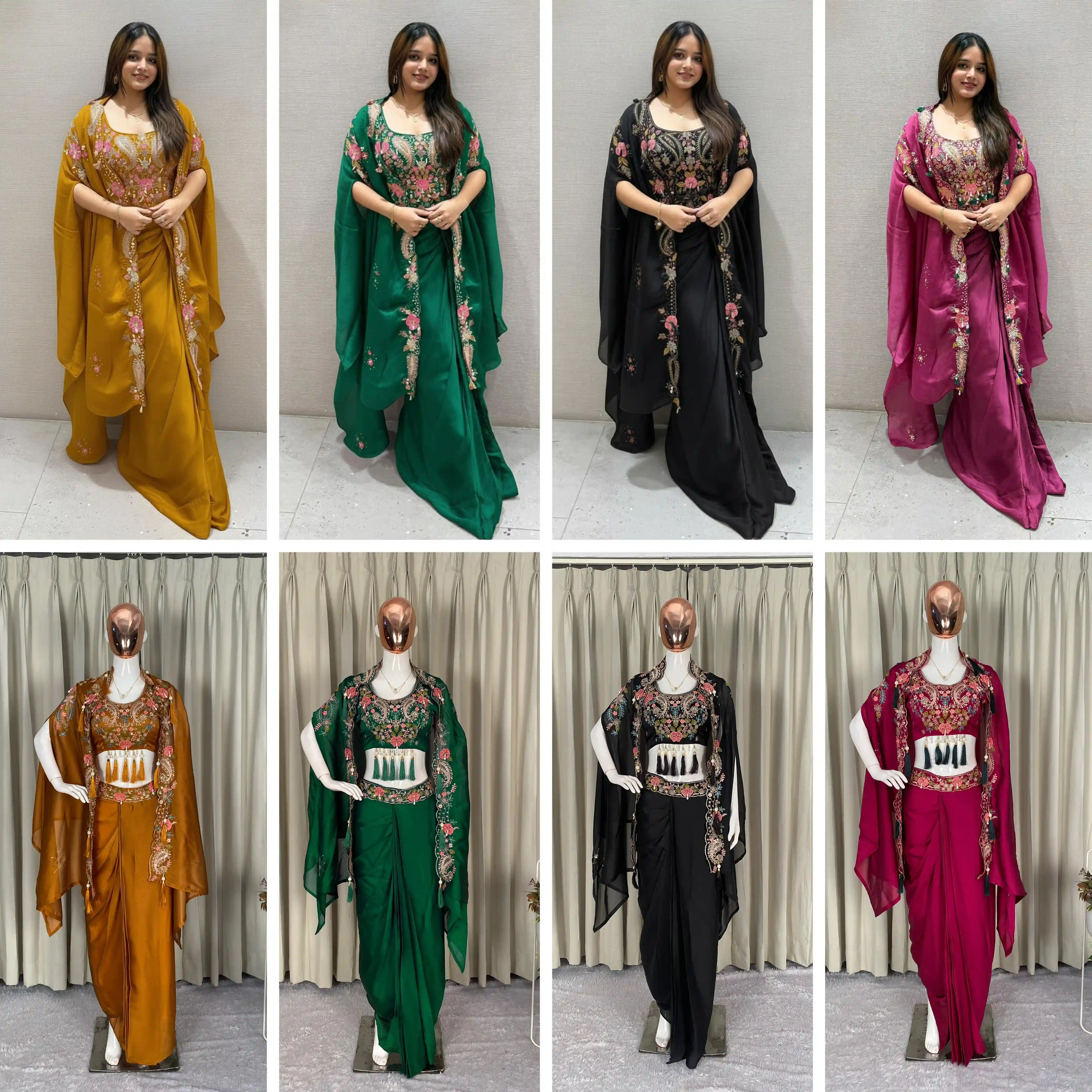 Vinayak Enterprise Indo Western Shrug Dhoti Set Collection