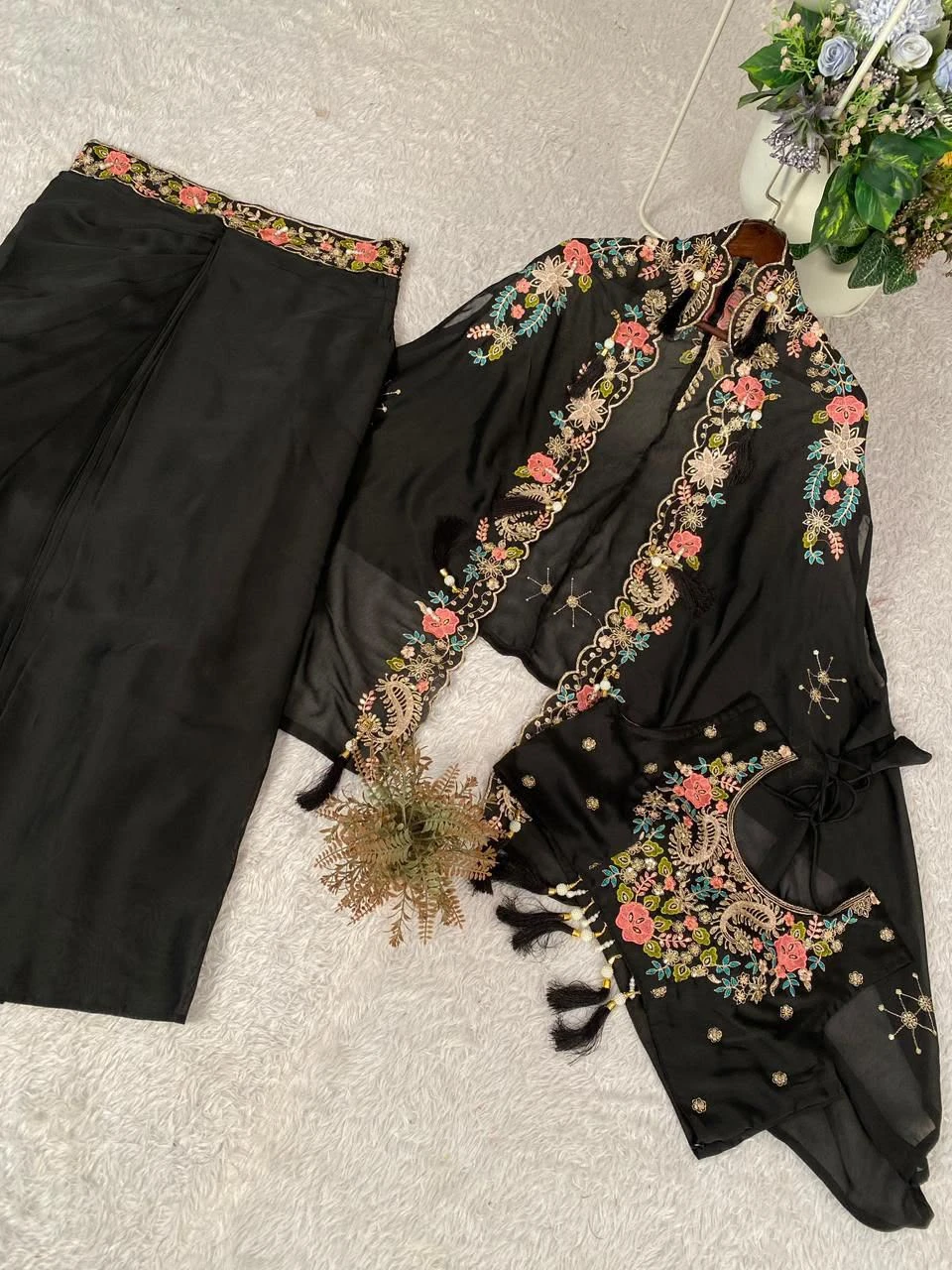 Vinayak Enterprise Indo Western Shrug Dhoti Set Collection