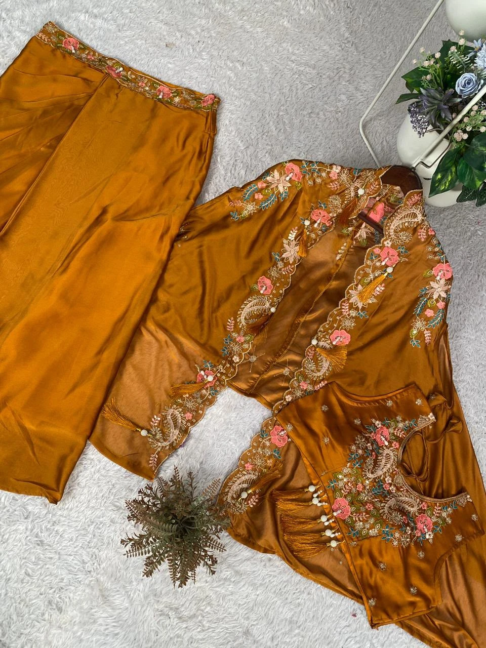 Vinayak Enterprise Indo Western Shrug Dhoti Set Collection