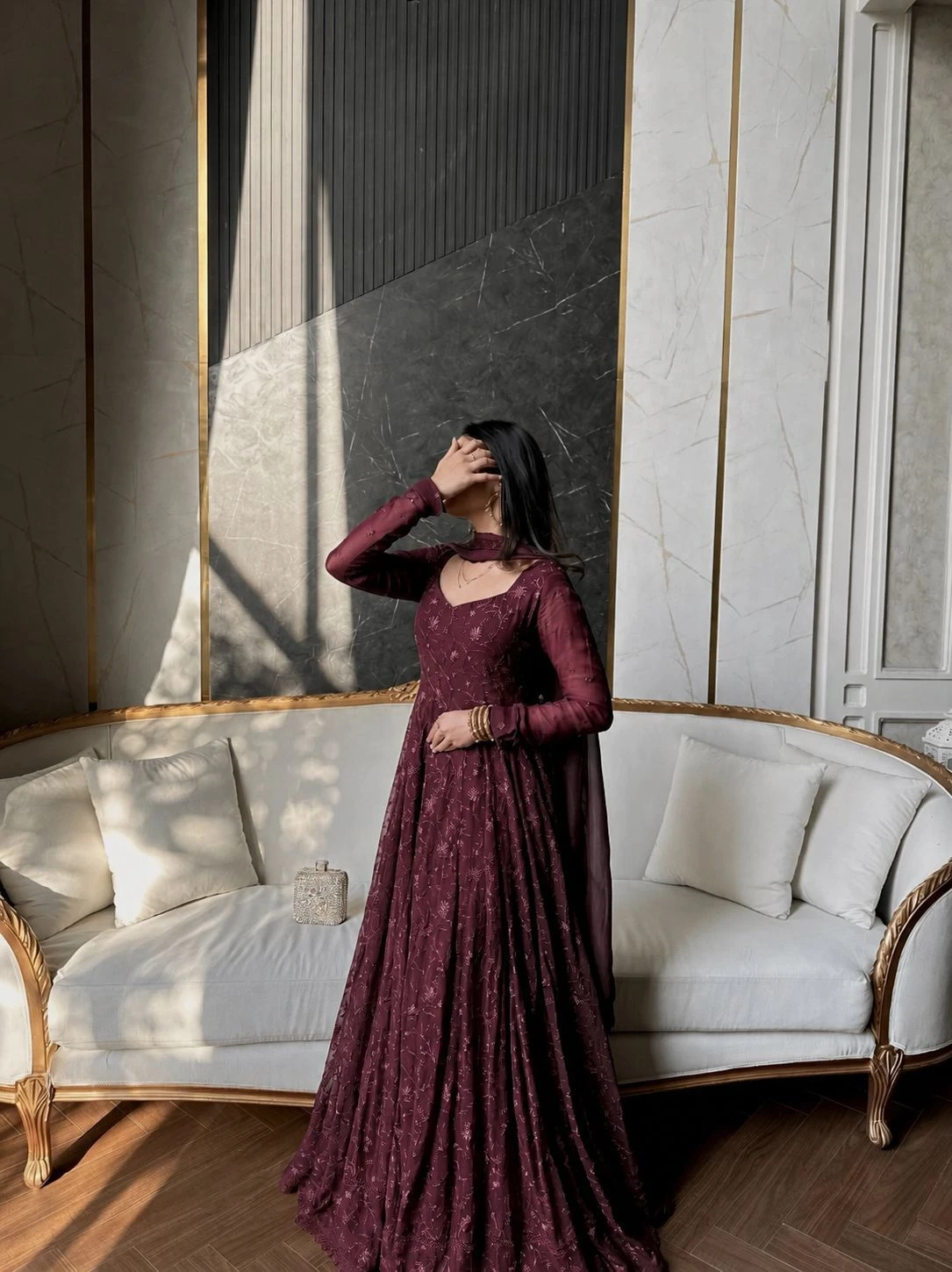 Vinayak Enterprise Stylish Gown With Dupatta Collection