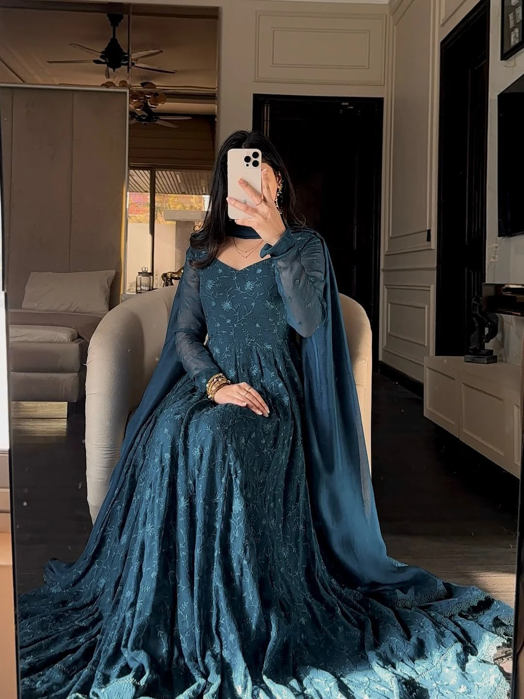 Vinayak Enterprise Stylish Gown With Dupatta Collection