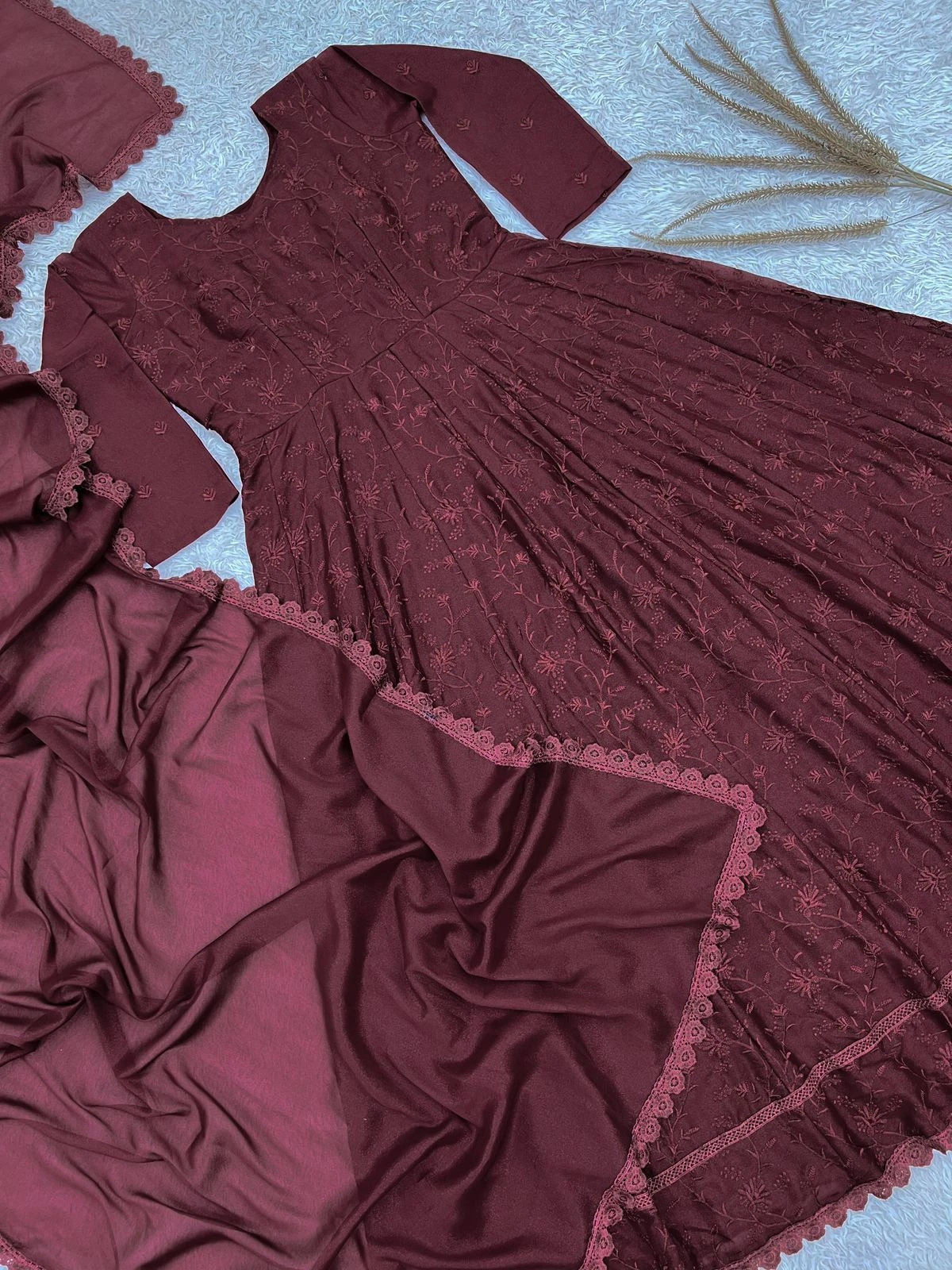 Vinayak Enterprise Stylish Gown With Dupatta Collection