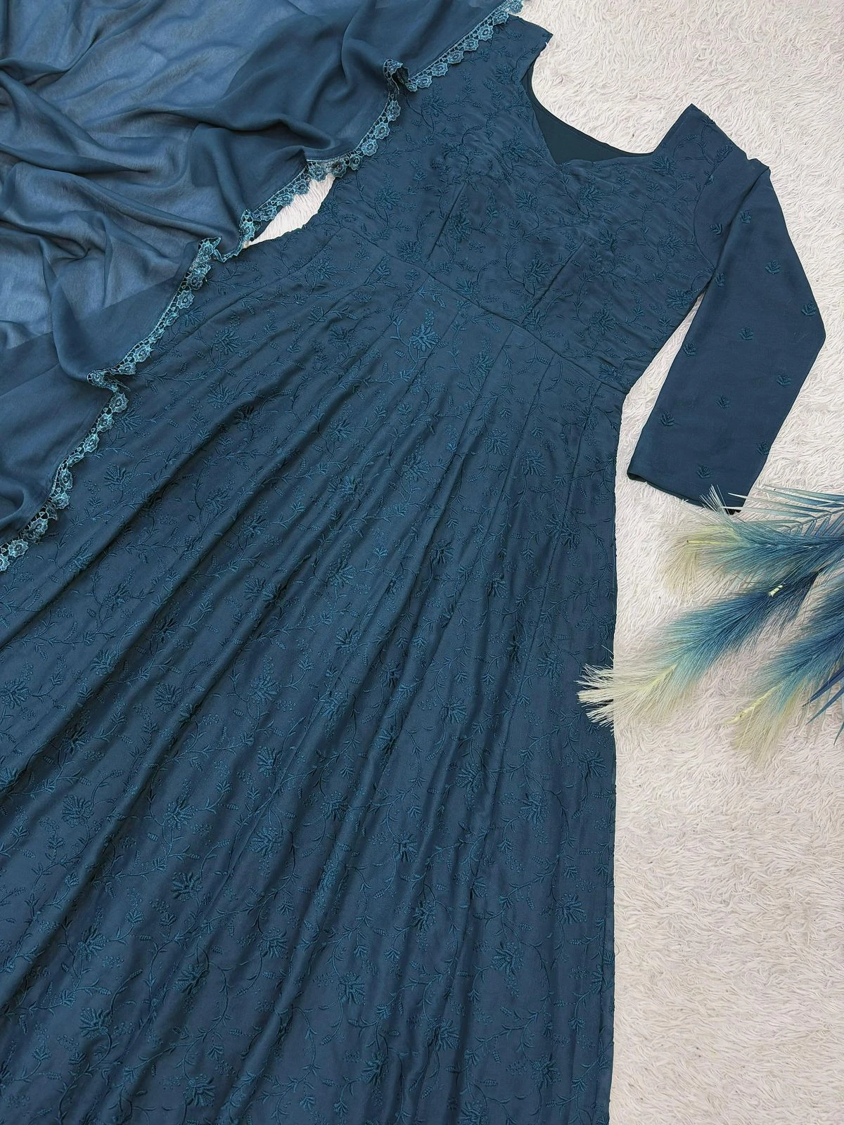 Vinayak Enterprise Stylish Gown With Dupatta Collection