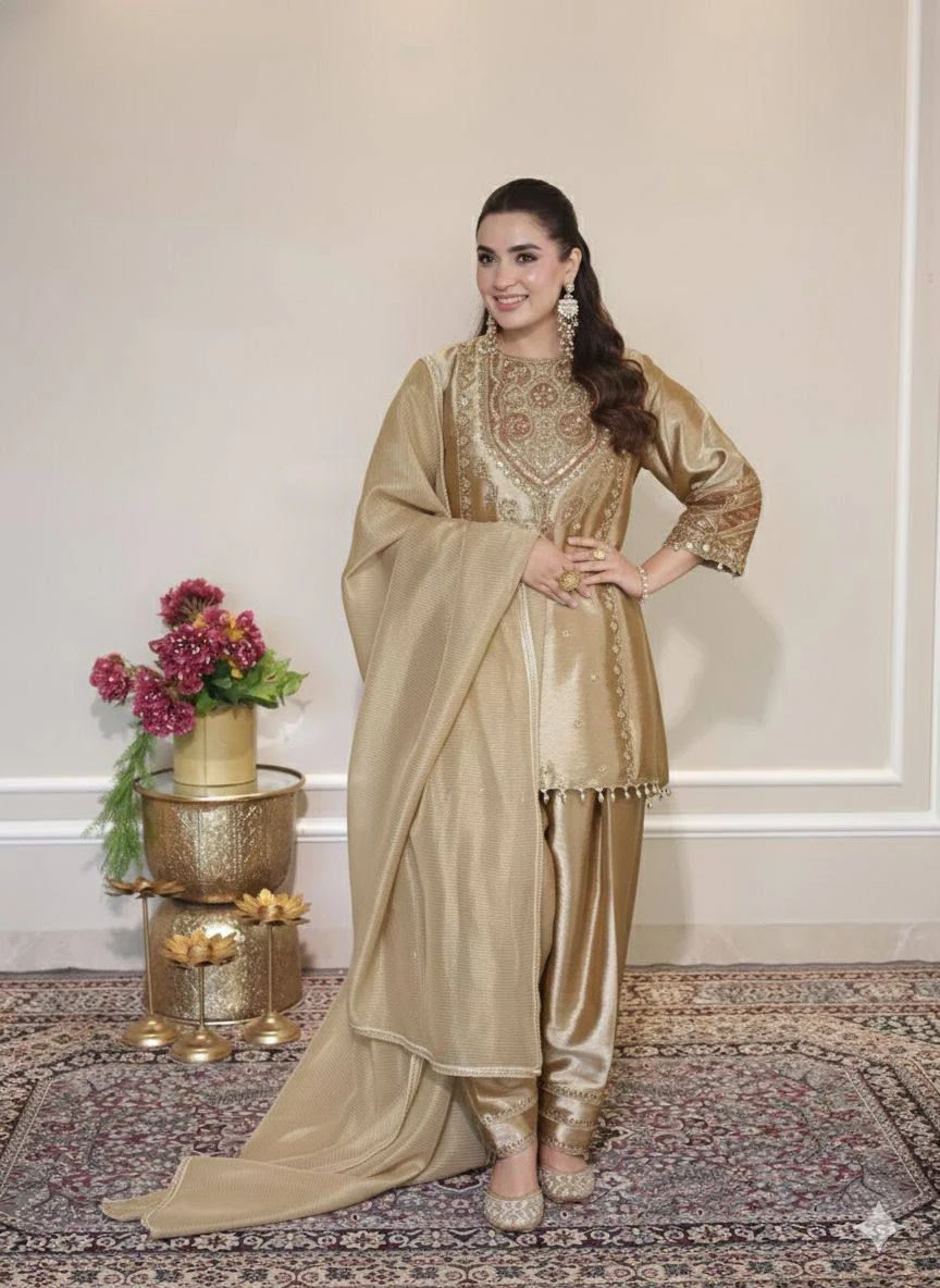 VINAYAK ENTERPRISE Wedding Season Sequence Embroidered Suit Set