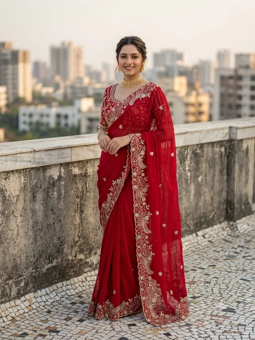 Vt 866 T Fandy Sattin Silk Sequence Saree Collection