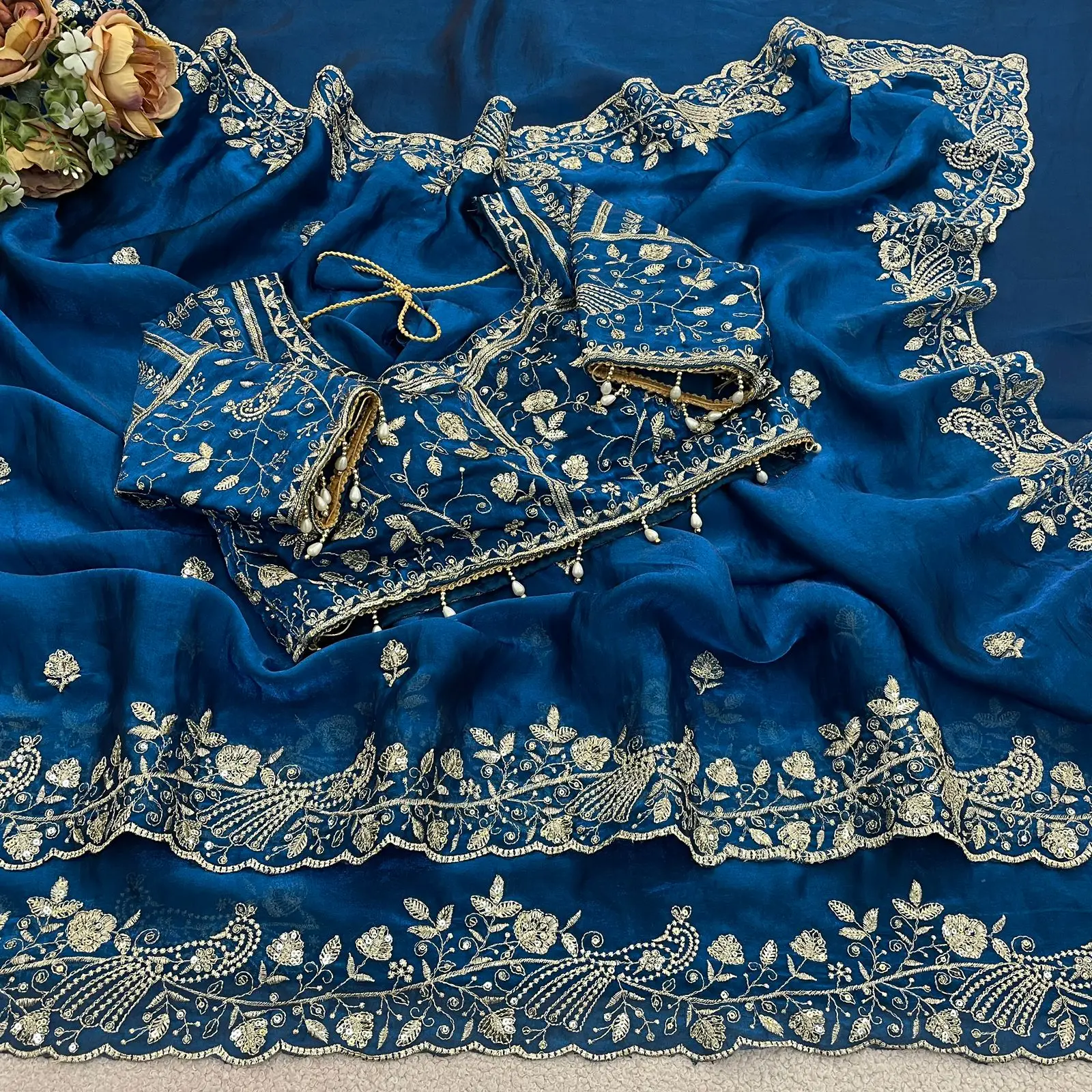 Vt 866 T Fandy Sattin Silk Sequence Saree Collection
