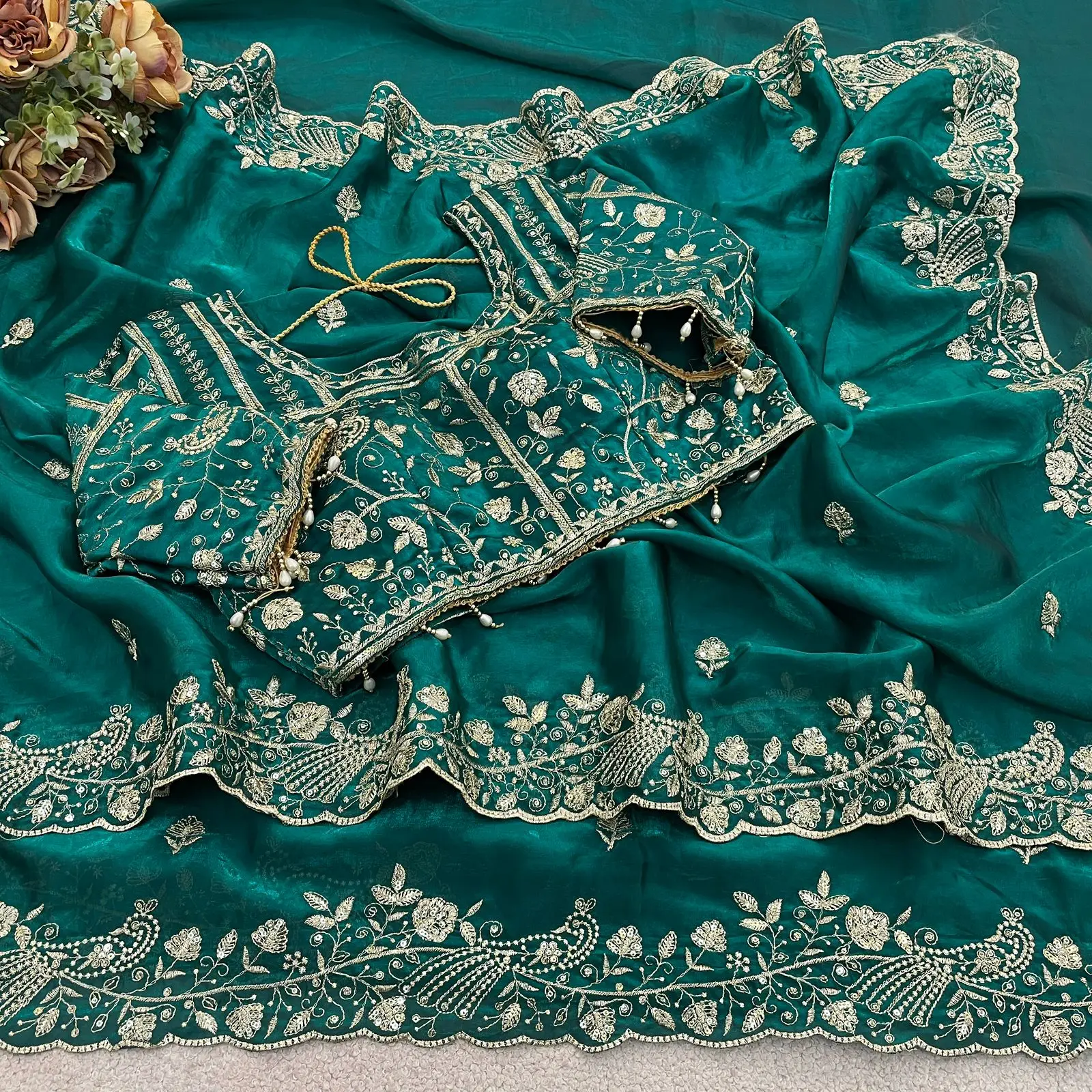 Vt 866 T Fandy Sattin Silk Sequence Saree Collection