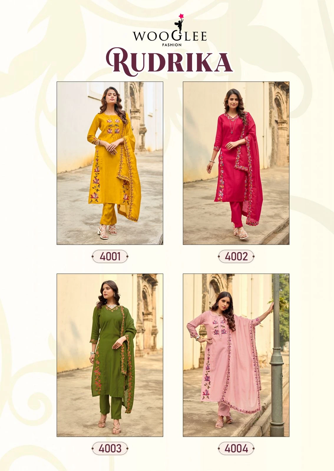 Wooglee Rudrika Viscose Weaving Suit Set