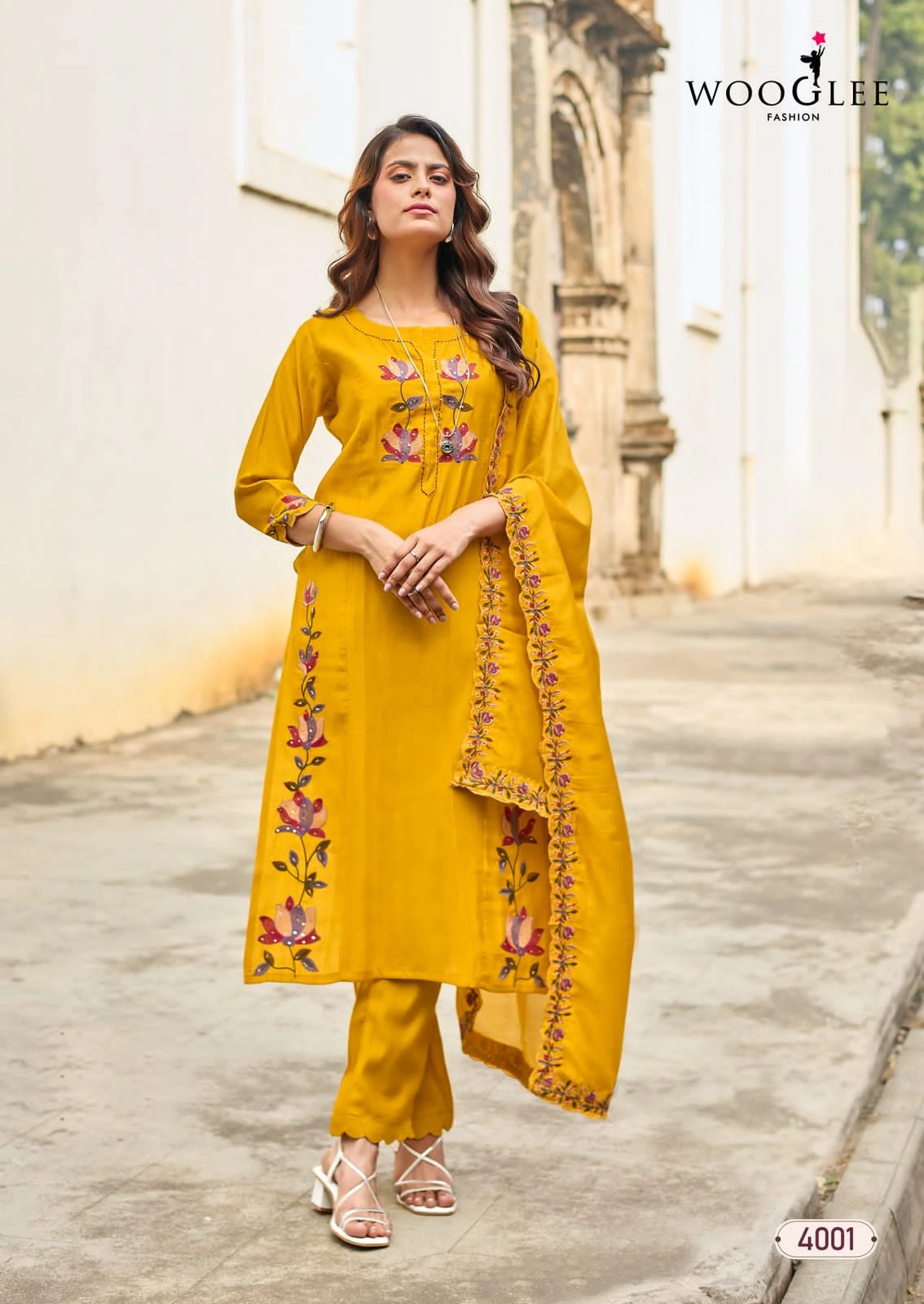Wooglee Rudrika Viscose Weaving Suit Set